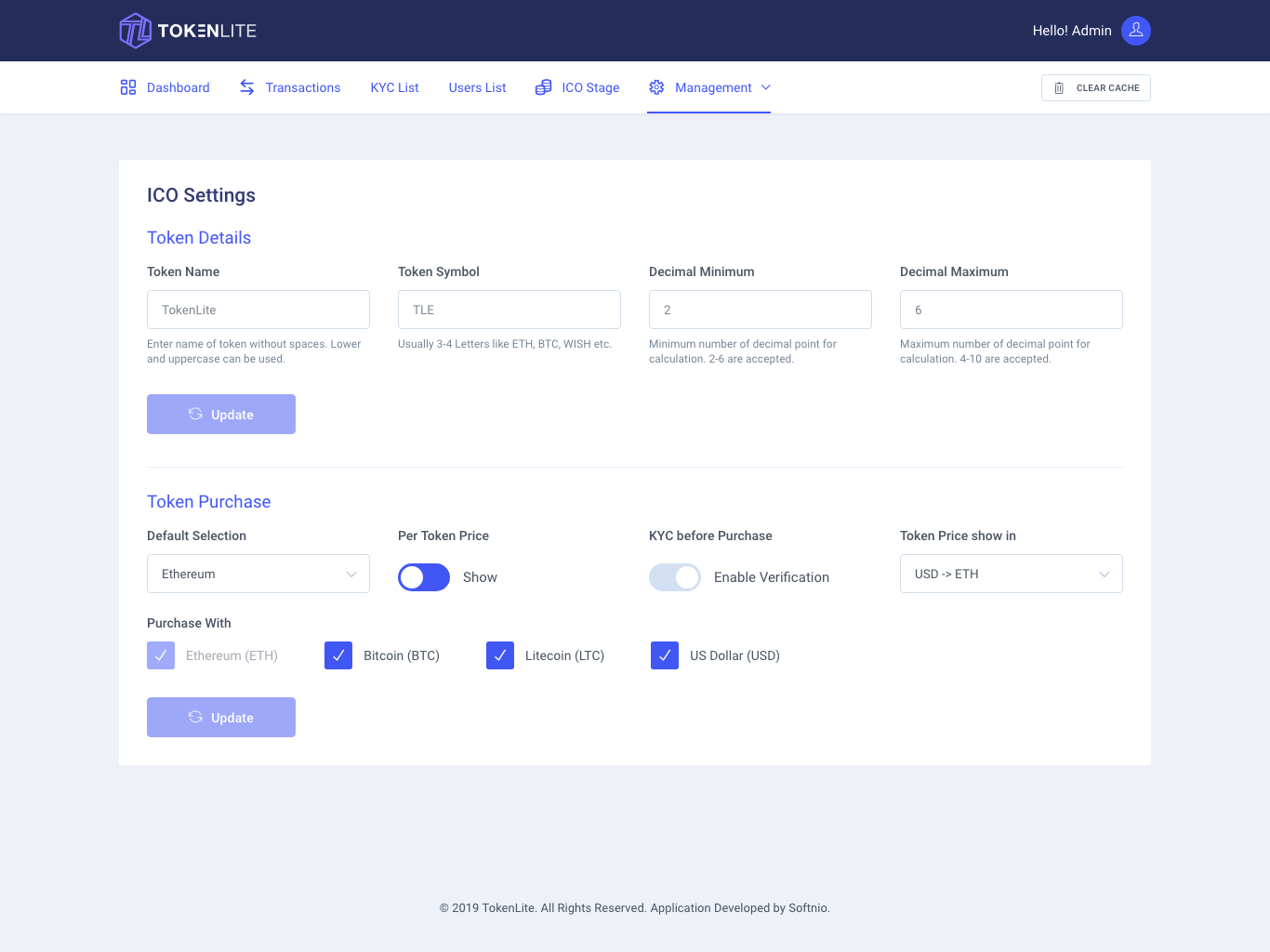 Stage Settings Stage Settings